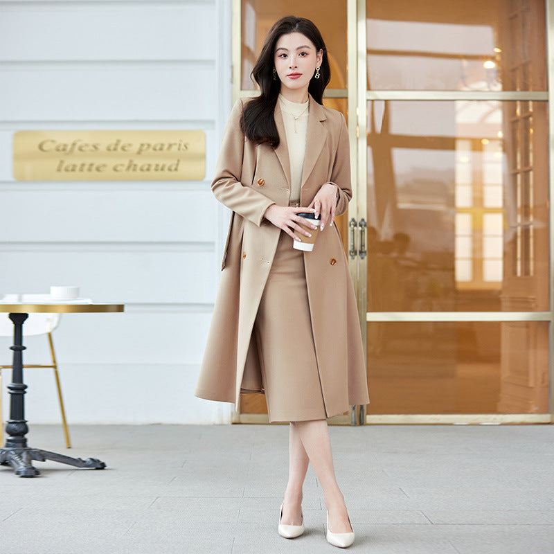H3865 Women's cashmere coat