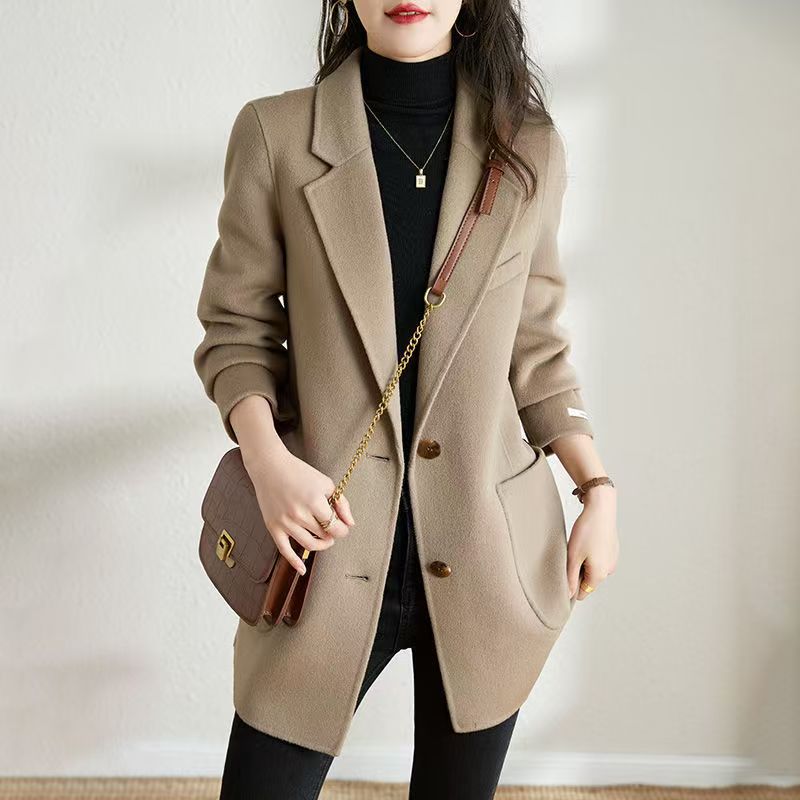 H3870 Women's cashmere coat