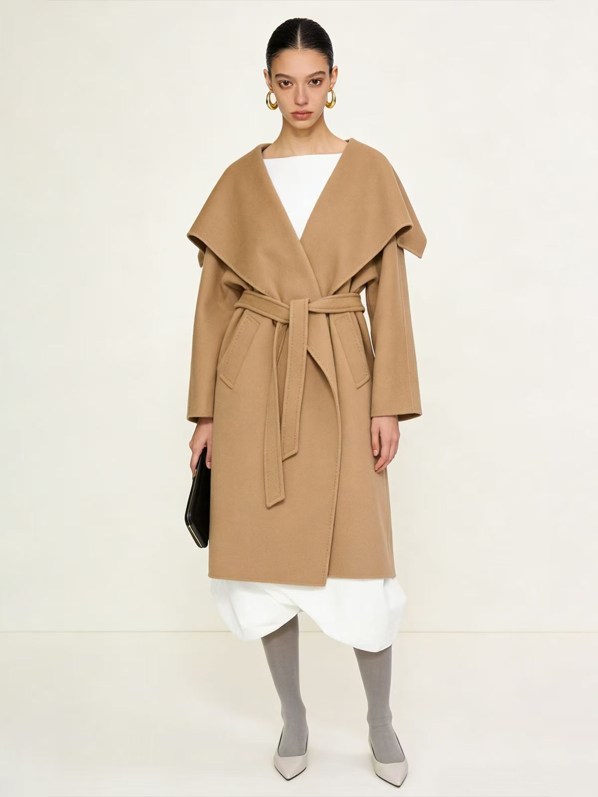 H3880 Women's cashmere coat