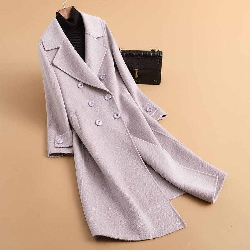 H3887 Women's cashmere coat