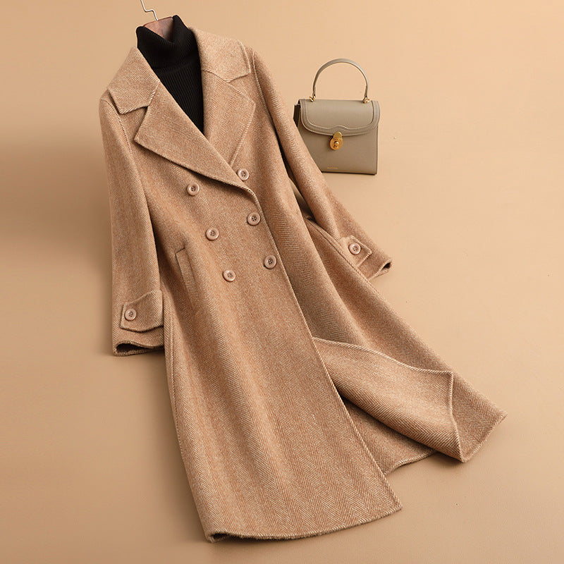 H3888 Women's cashmere coat