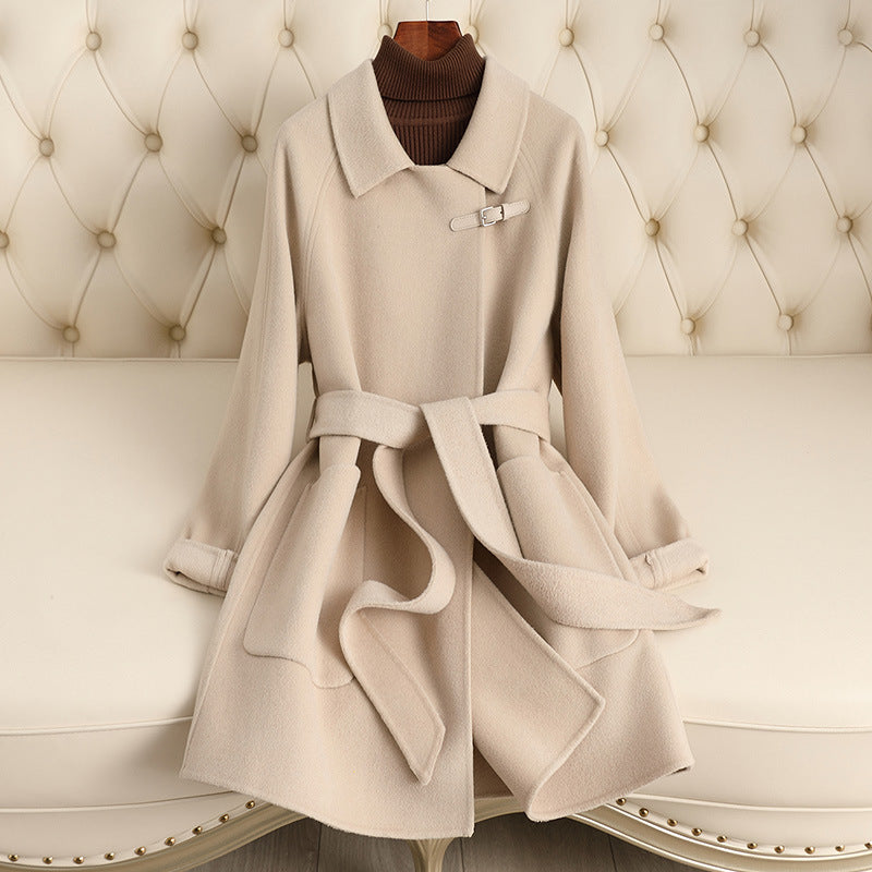 H3890 Women's cashmere coat