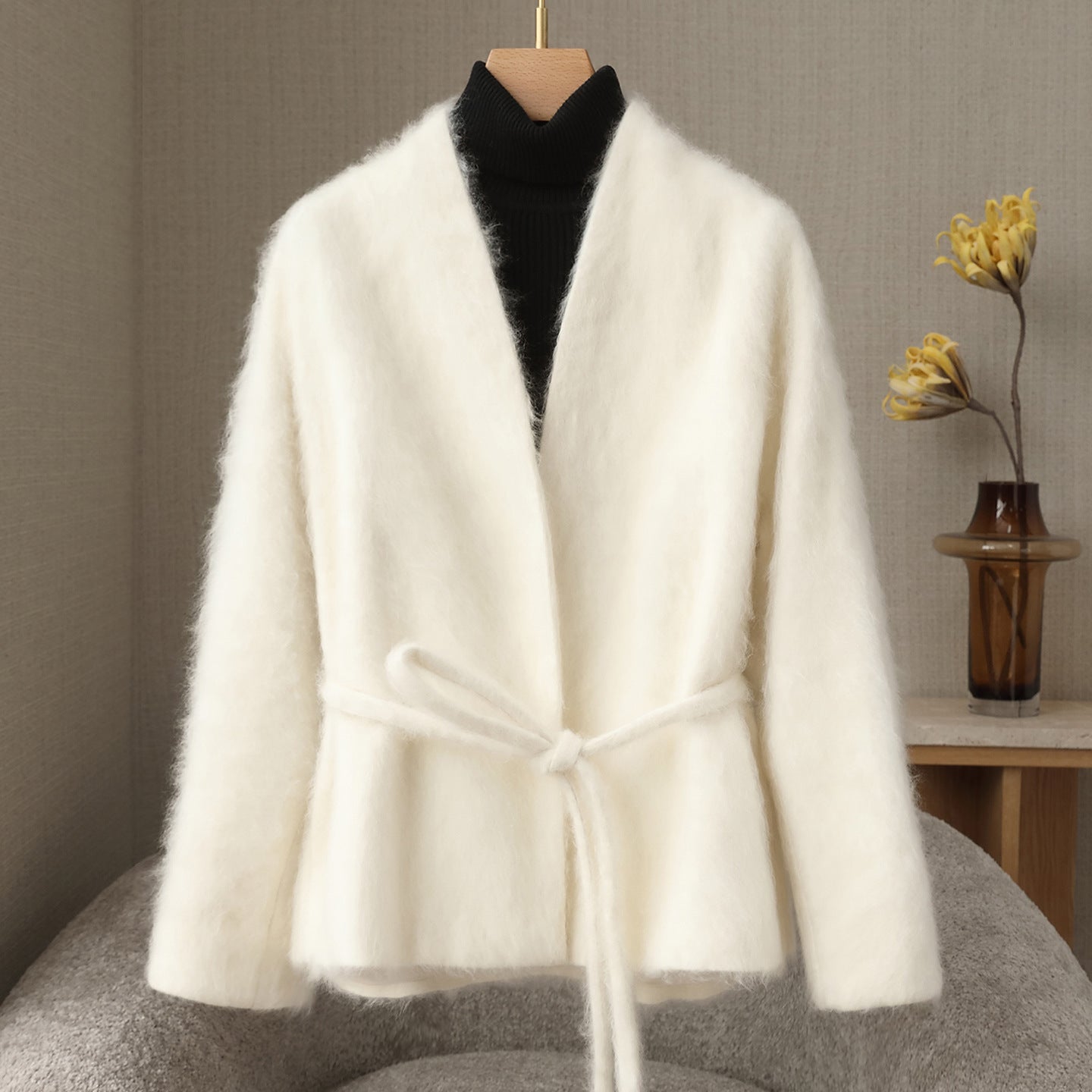 H3923 Women's cashmere coat