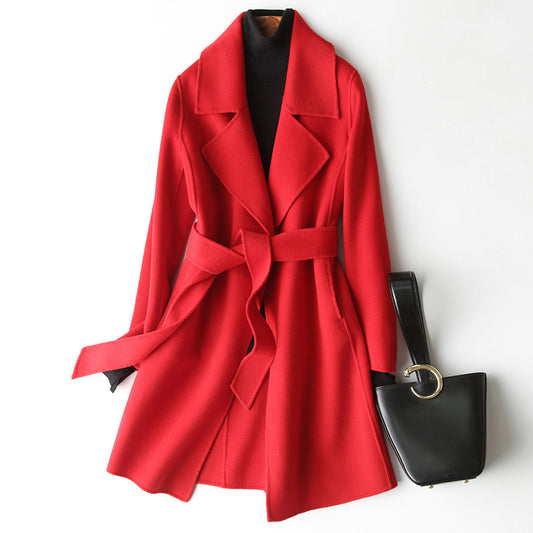 H3933 Women's cashmere coat