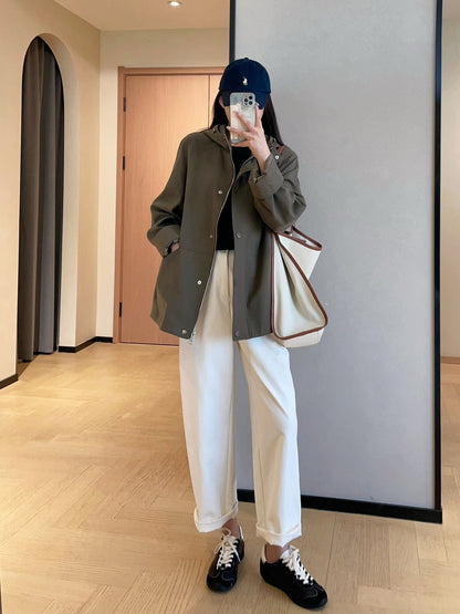 H3954 Women's trench coat