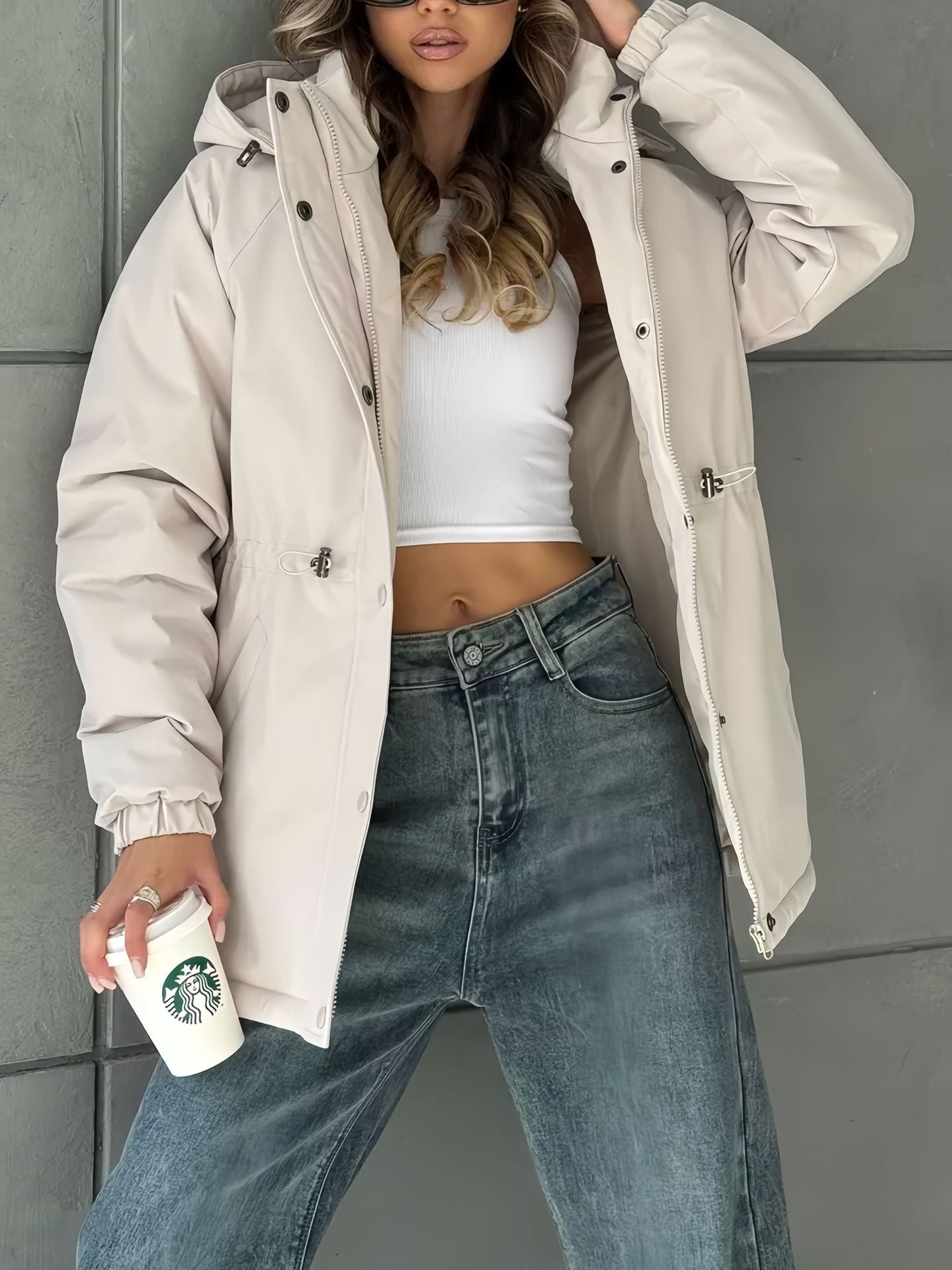 H4058 Women's trench coat