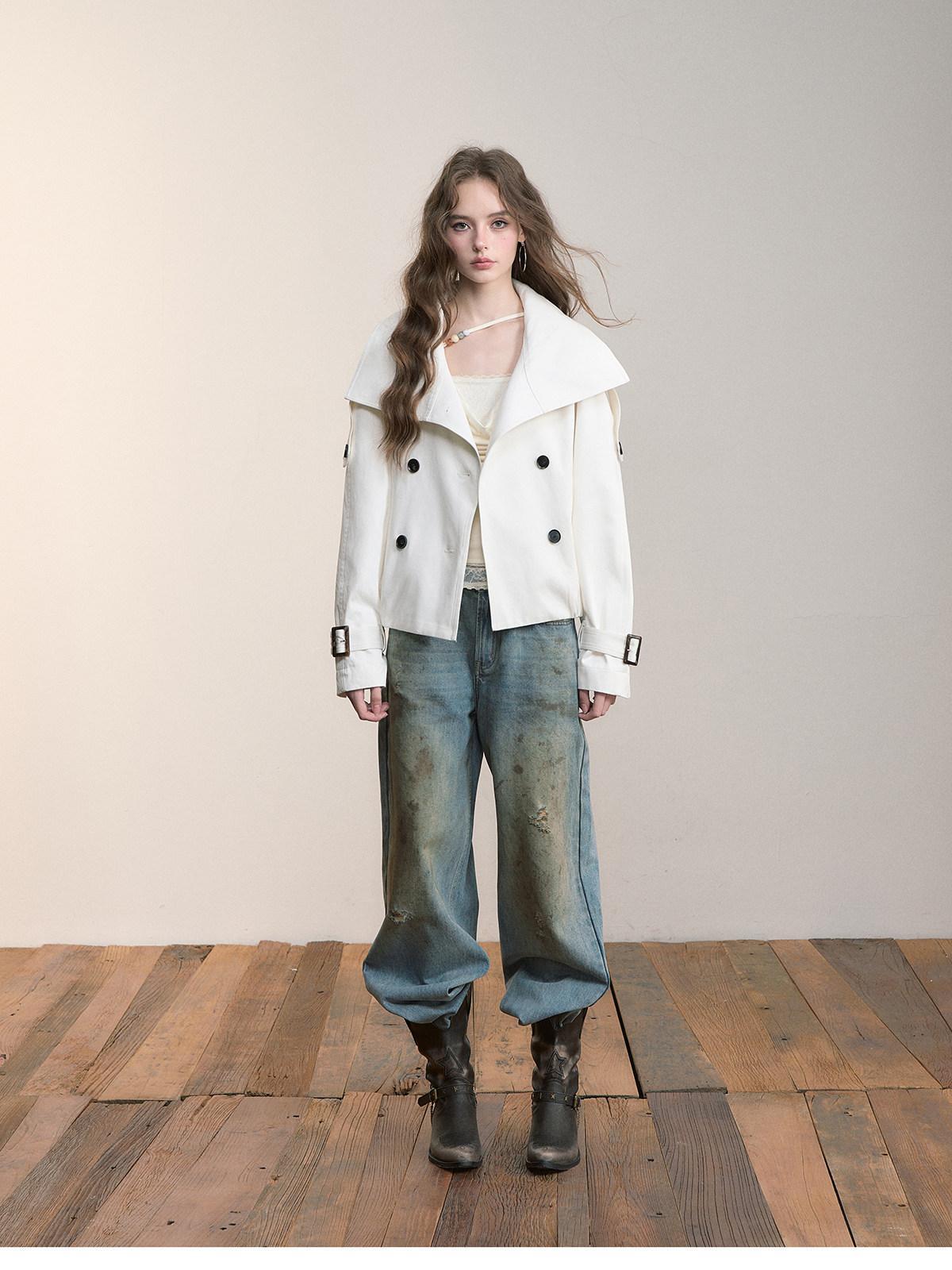 H4068 Women's trench coat
