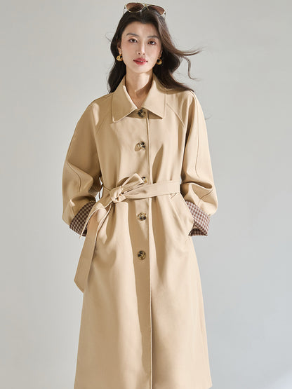 H4126 cashmere trench coat