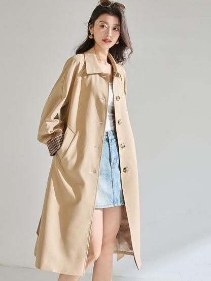 H4125 cashmere trench coat