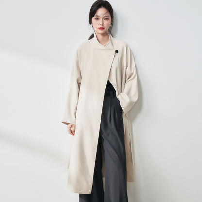 H4130 cashmere trench coat