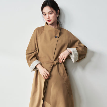 H4148 cashmere trench coat