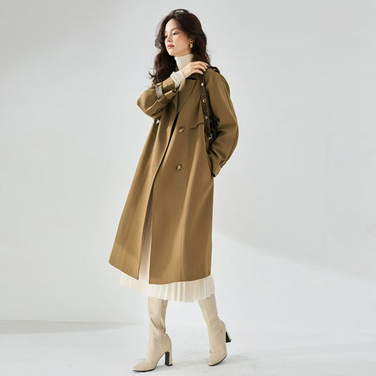 H4145 cashmere trench coat
