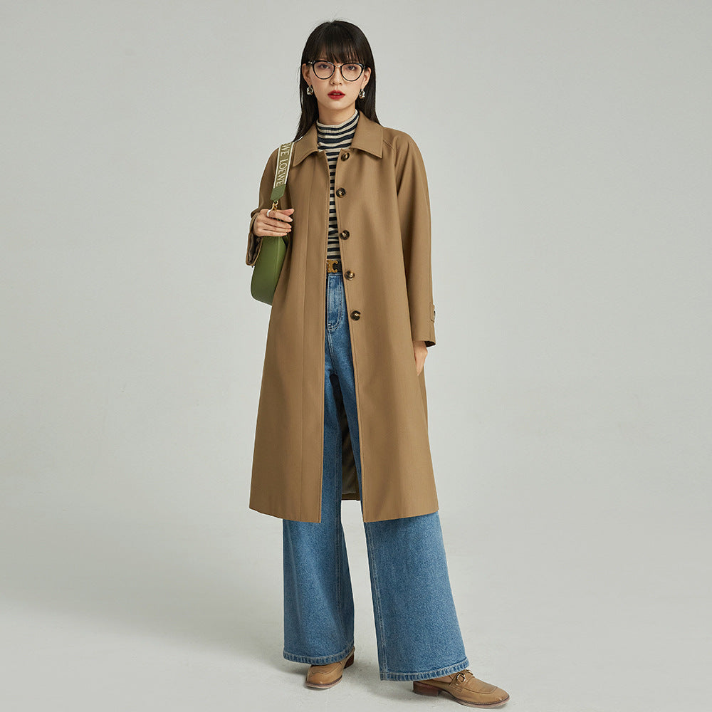 H4144 cashmere trench coat