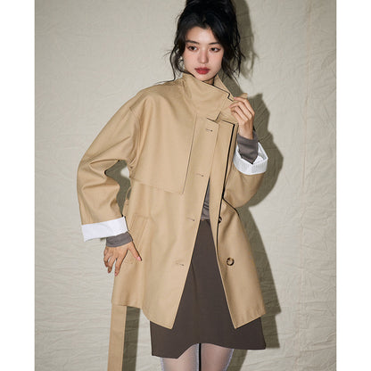 H4144 cashmere trench coat
