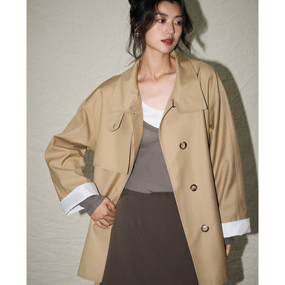H4139 cashmere trench coat