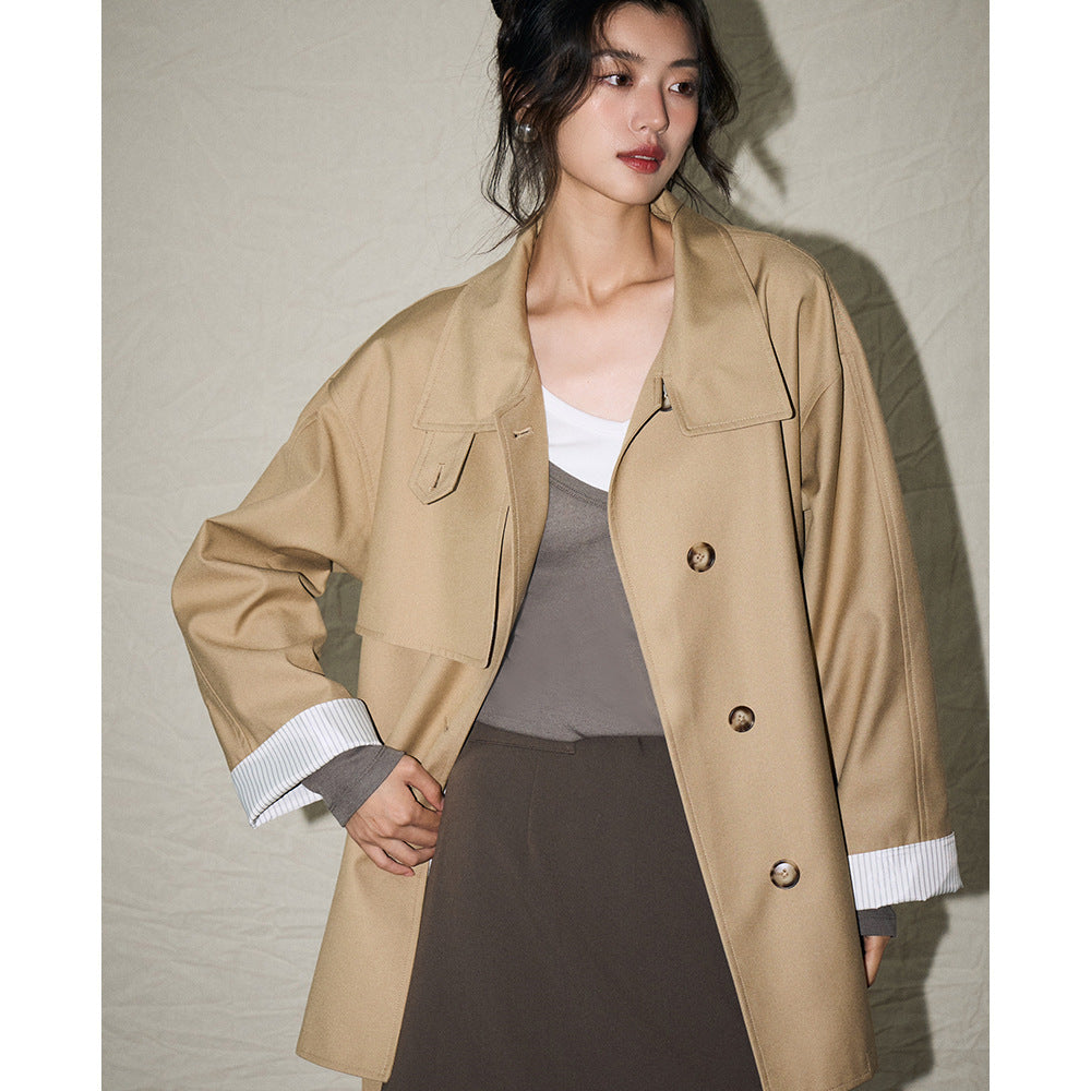 H4140 cashmere trench coat