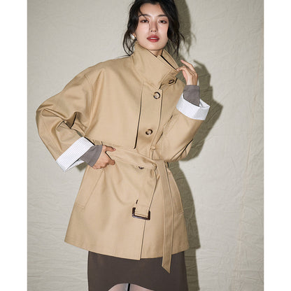 H4140 cashmere trench coat