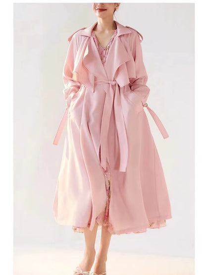 H4160 cashmere trench coat
