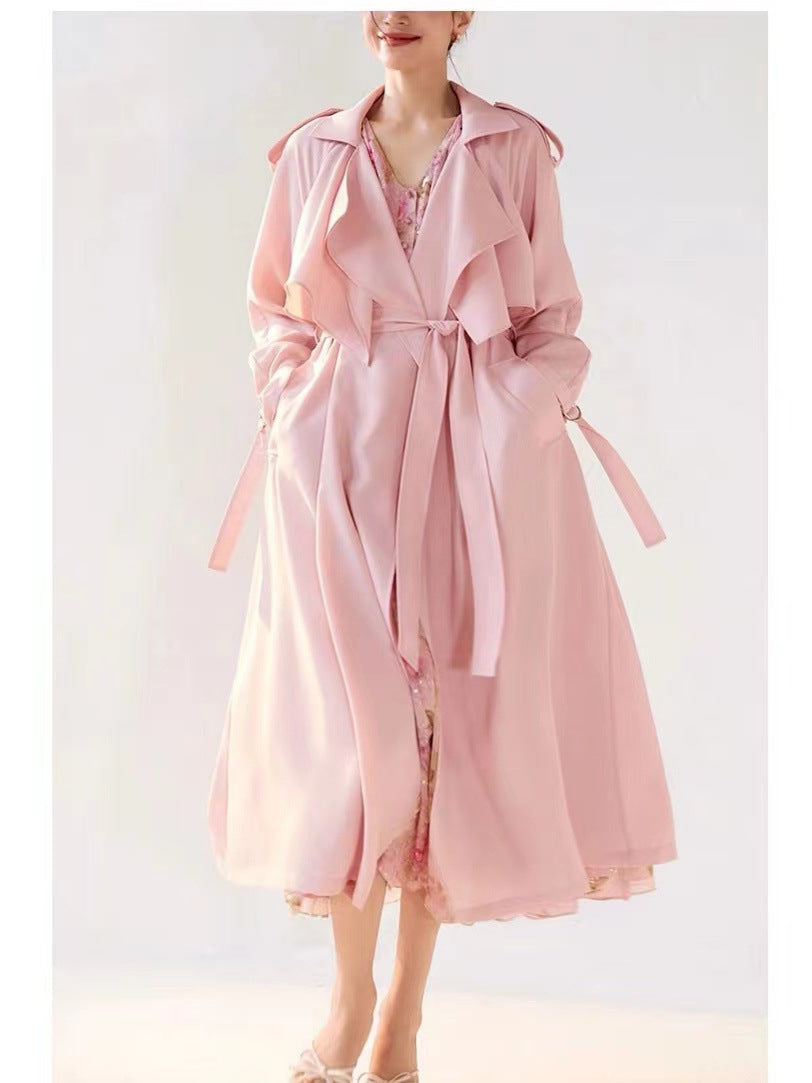 H4161 cashmere trench coat