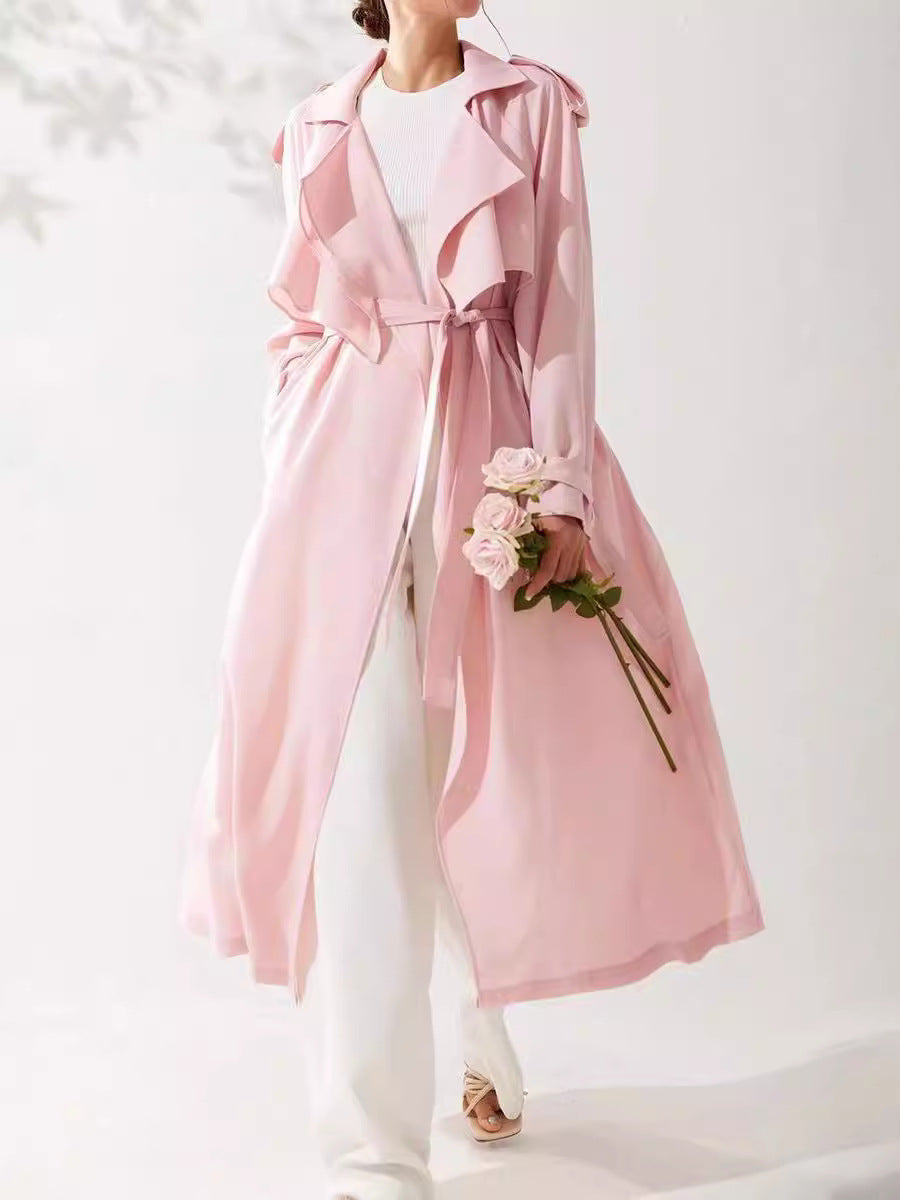 H4161 cashmere trench coat