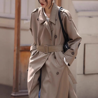 H4164 cashmere trench coat