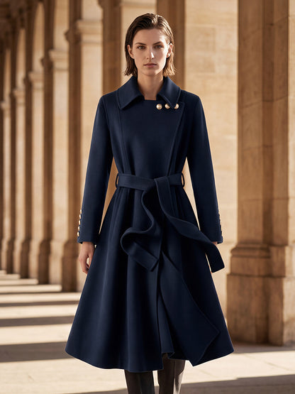 H4170 cashmere trench coat