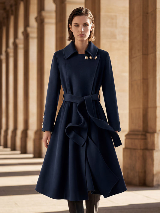 H4170 cashmere trench coat