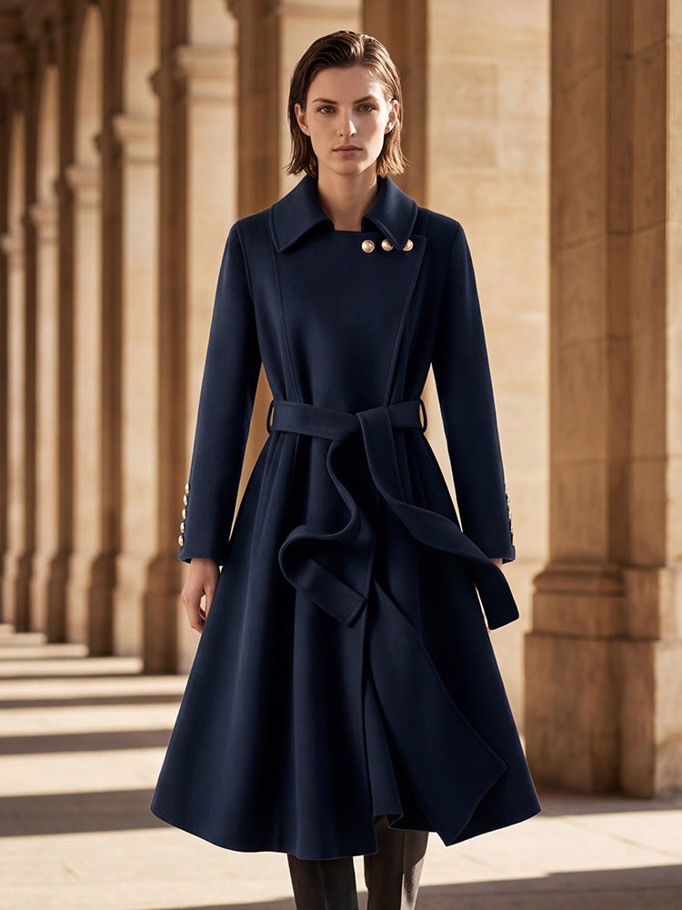 H4172 cashmere trench coat