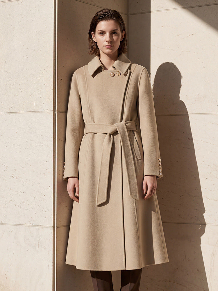 H4172 cashmere trench coat