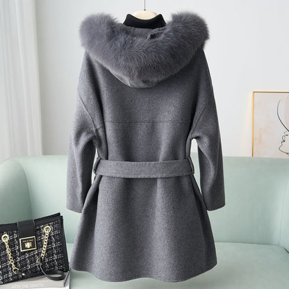 H4299 Women's wool coat