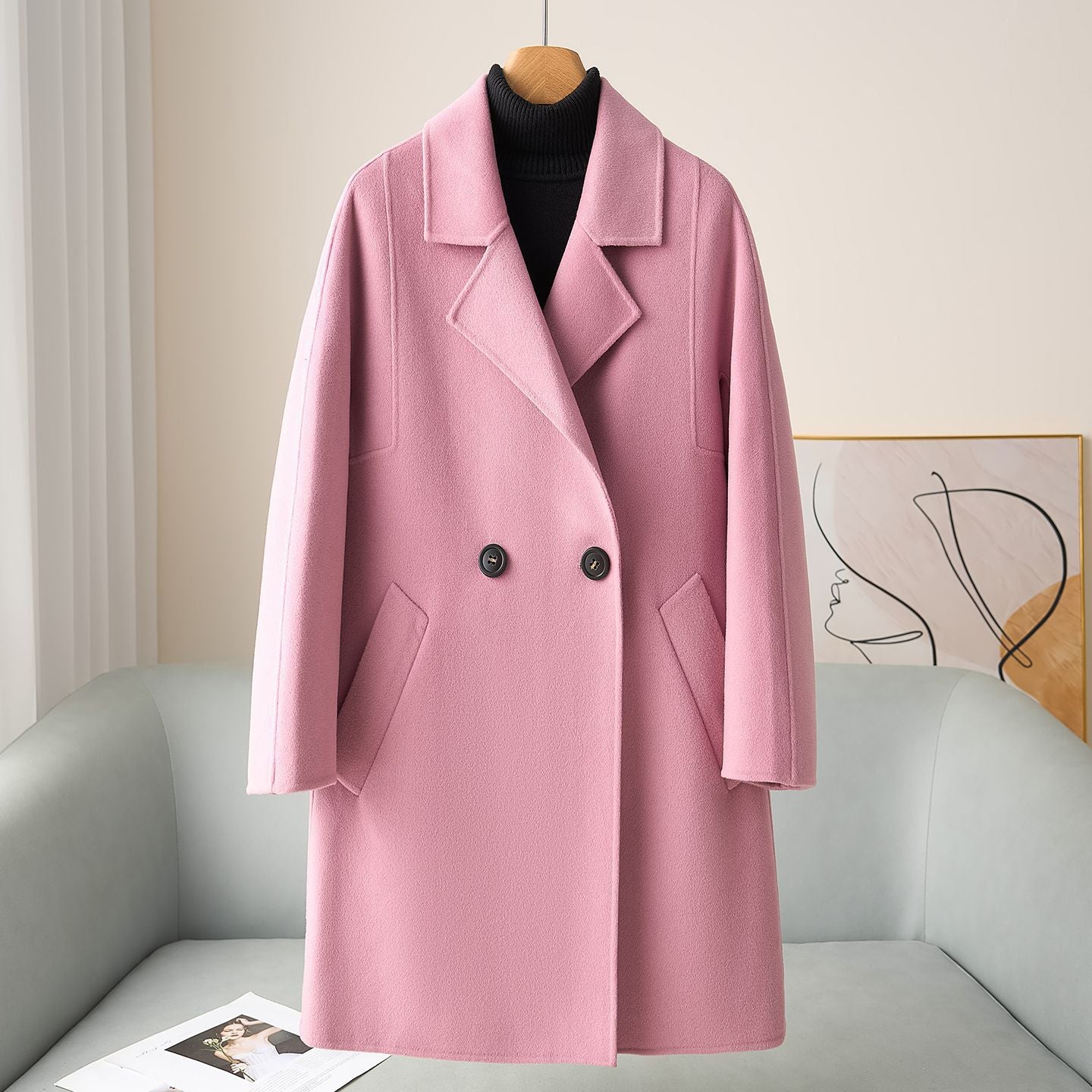 H4387 cashmere coat