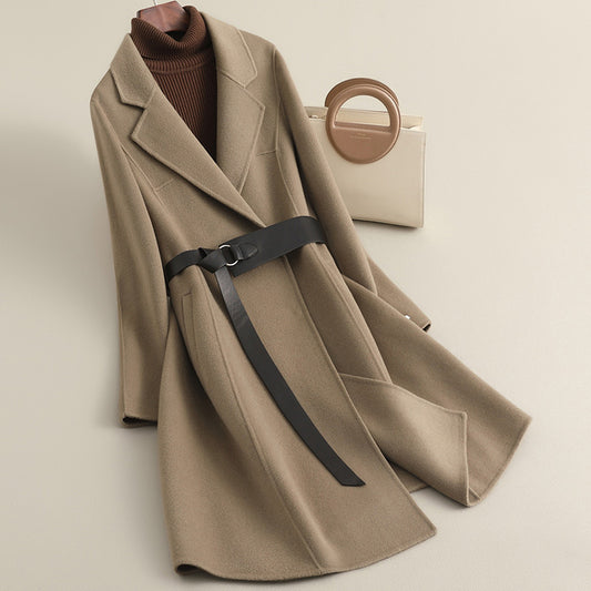H4435 Women's cashmere coat