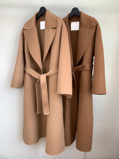 H4437 Women's cashmere coat