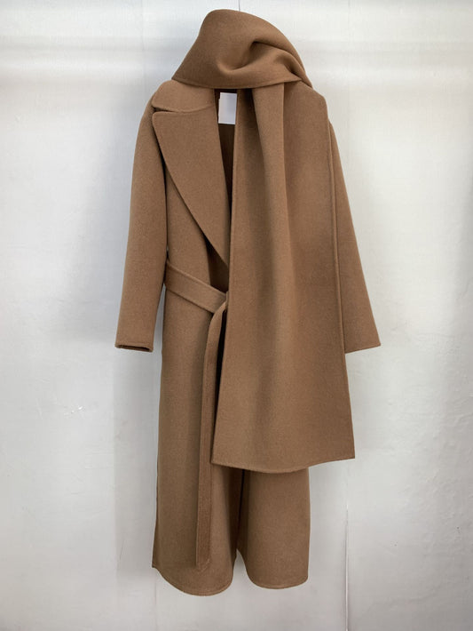 H4437 Women's cashmere coat