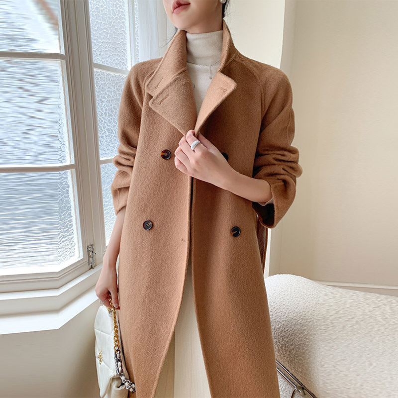 H4439 Women's cashmere coat