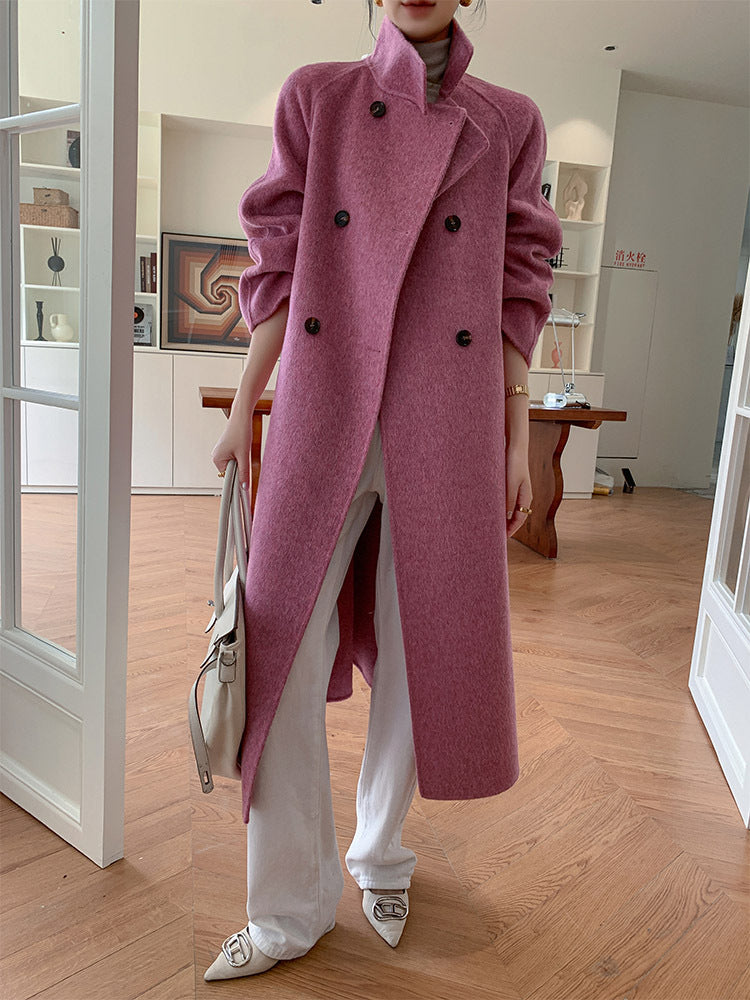 H4443 Women's cashmere coat