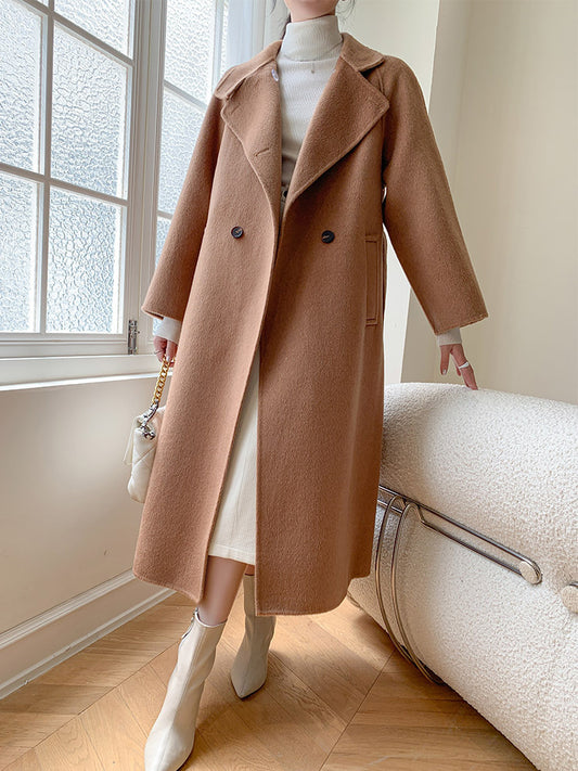 H4443 Women's cashmere coat
