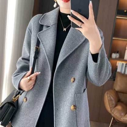 H4451 Women's cashmere coat
