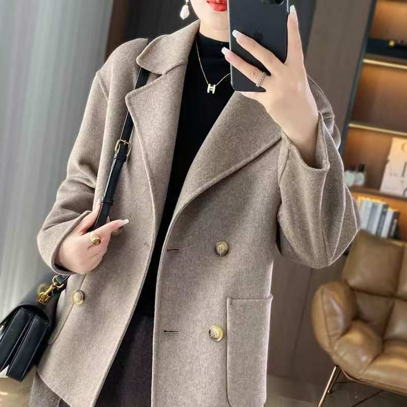 H4451 Women's cashmere coat