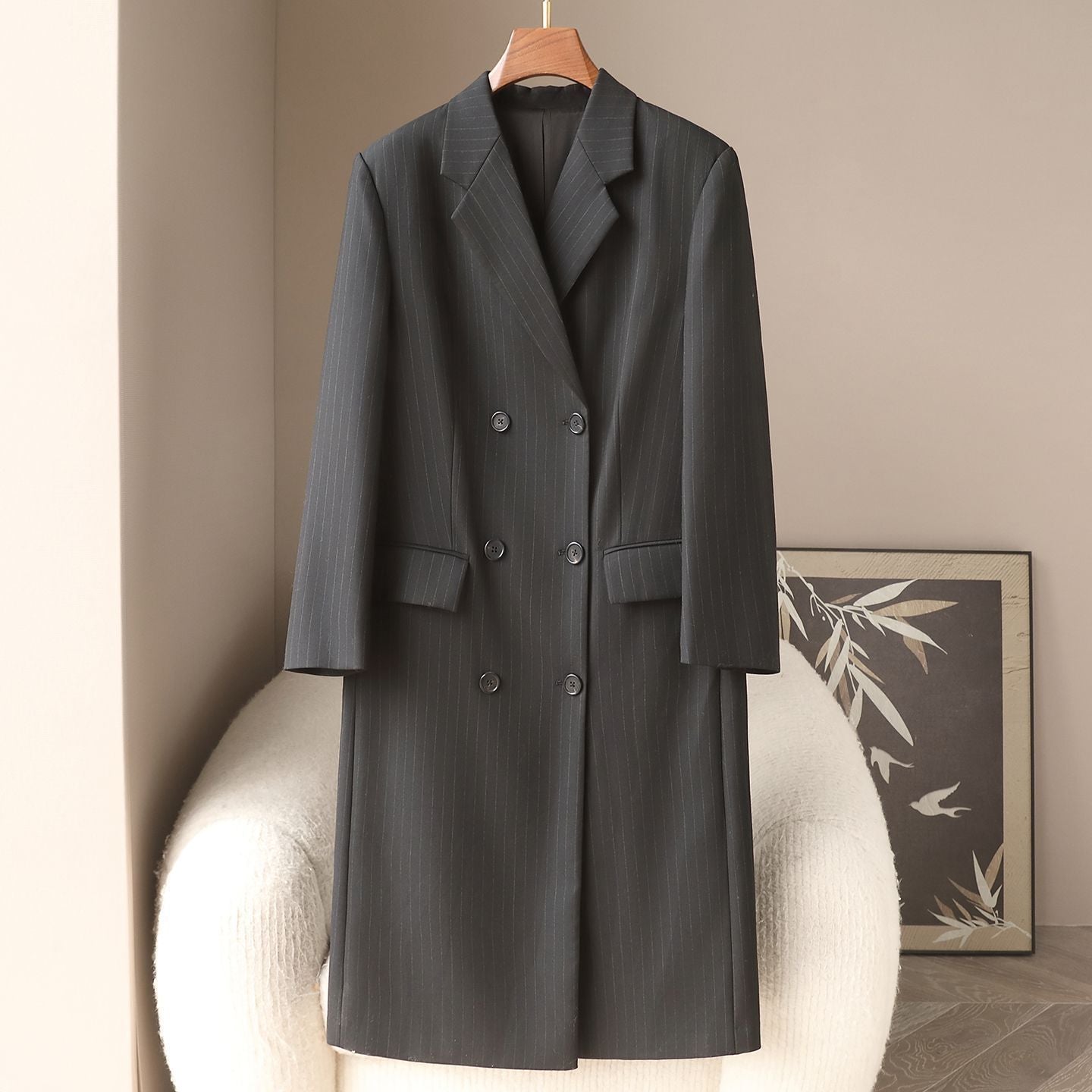 H4458 Women's cashmere coat