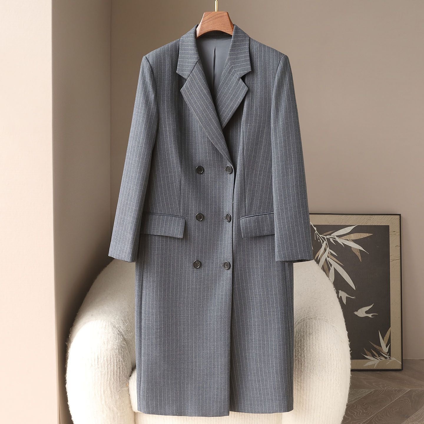 H4458 Women's cashmere coat