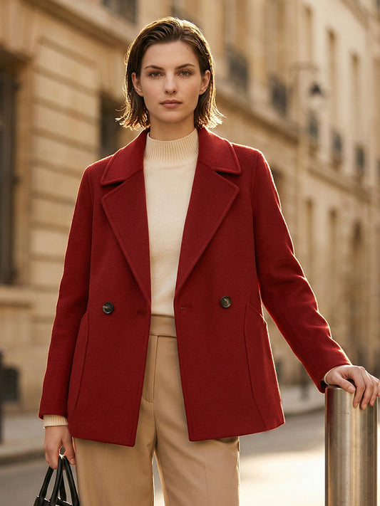 H4473 Women's cashmere coat