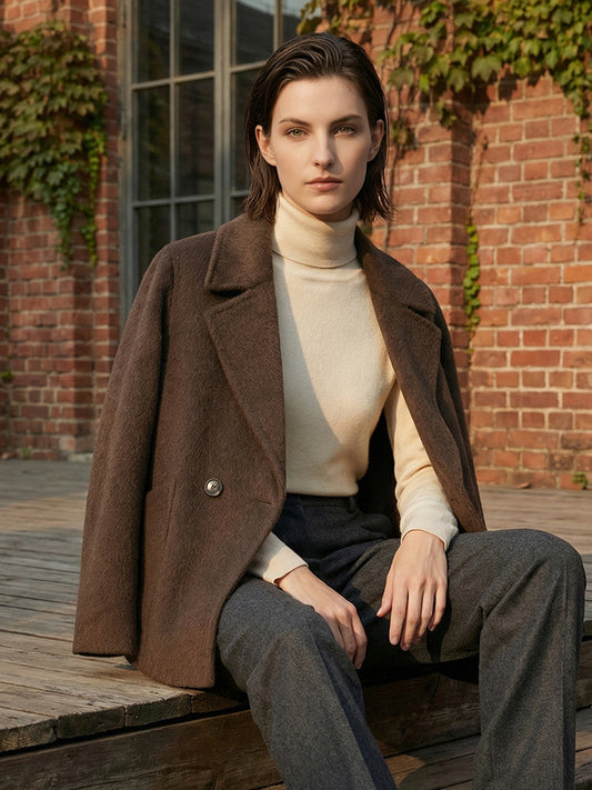 H4475 Women's cashmere coat