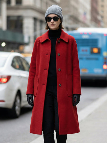 H4479 Women's cashmere coat
