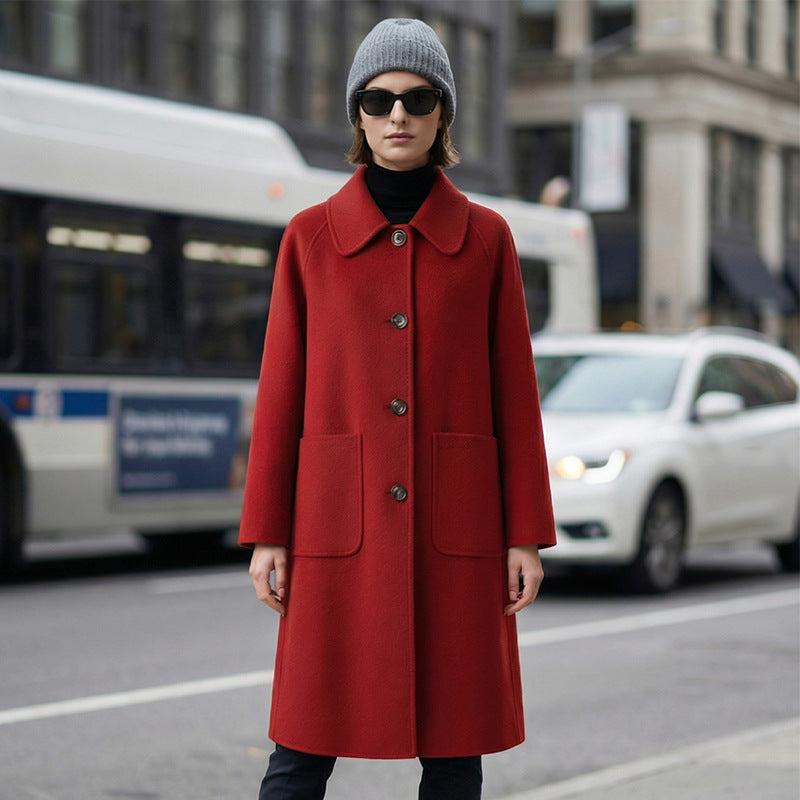 H4482 Women's cashmere coat