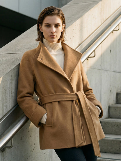 H4483 Women's cashmere coat