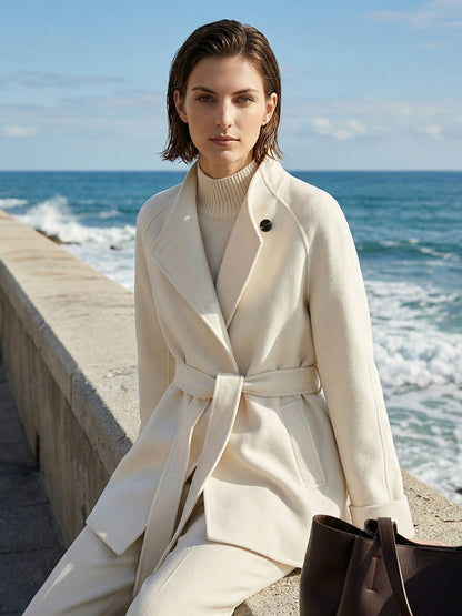 H4487 Women's cashmere coat