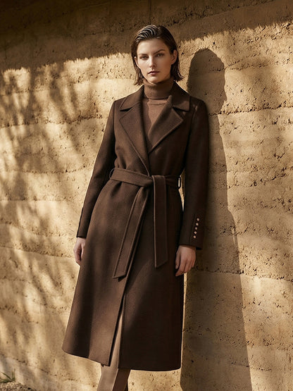 H4489 Women's cashmere coat