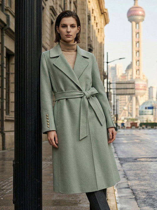 H4490 Women's cashmere coat