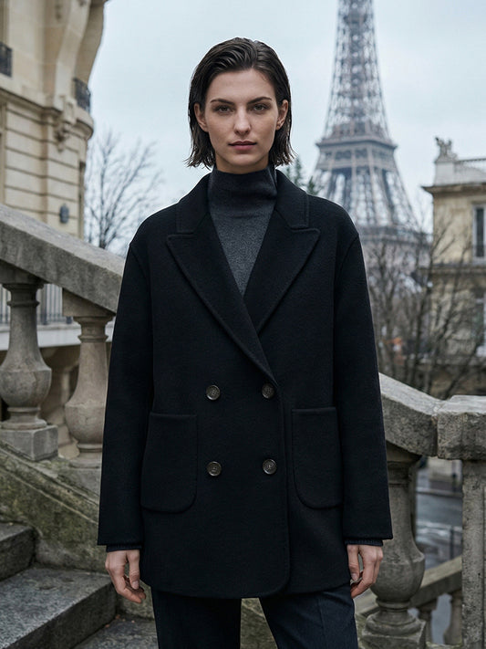 H4501 Women's cashmere coat